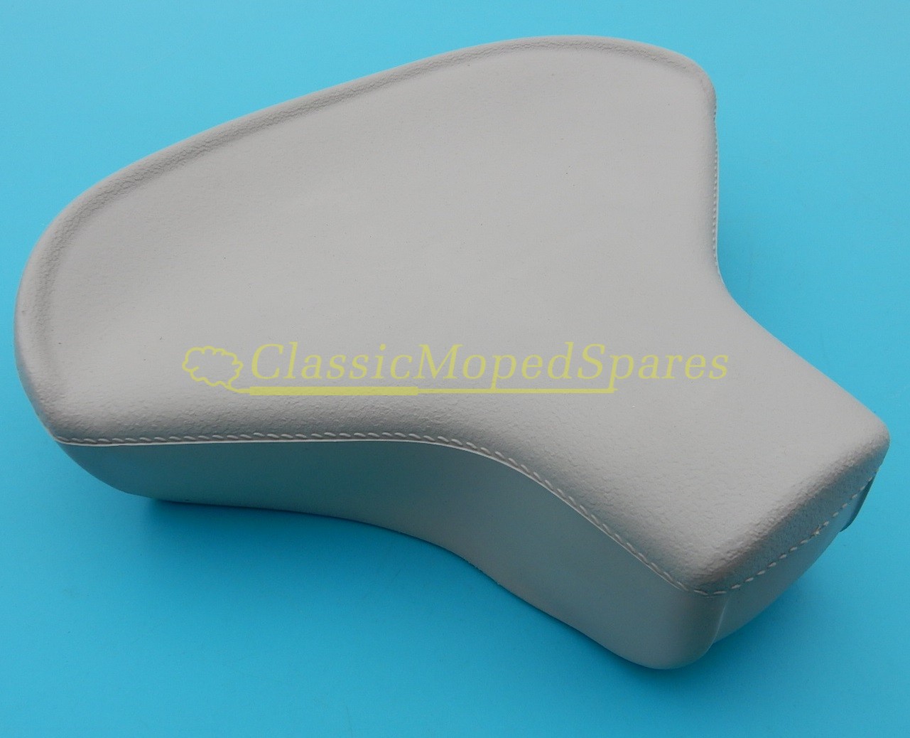 Velo Solex Light Grey Saddle Seat Cover, with Velosolex logo for 3800/5000/Micron
