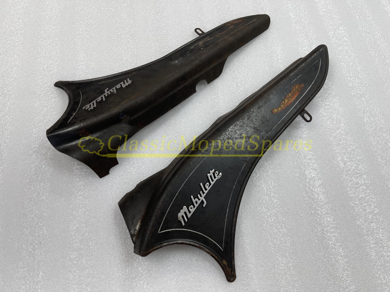 1950's Rare Original Mobylette AV3 Chain and Engine Side Panels Covers Guards - Image 2