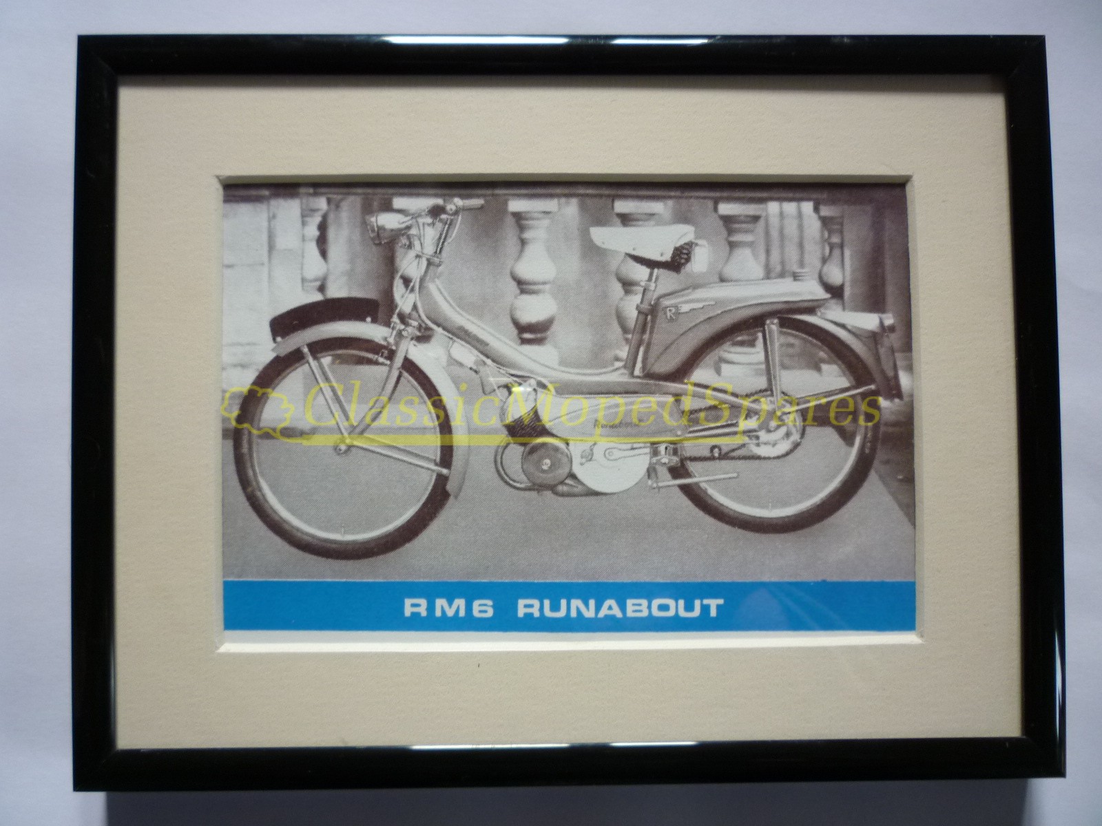 Raleigh RM6 Runabout Moped Framed Picture