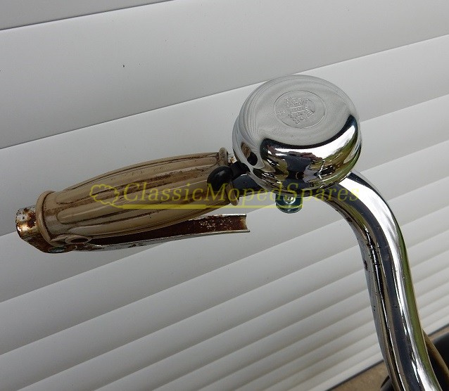VeloSolex Autocycle Moped Chrome Bicycle Bell with crown