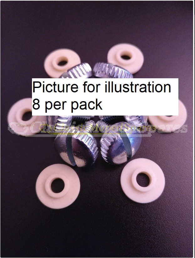 Raleigh RM4 Automatic SPECIAL 8 Set MOPED SIDE PANEL Chain Guard COVER SCREWS & WHITE WASHERS (8 PER PACK)