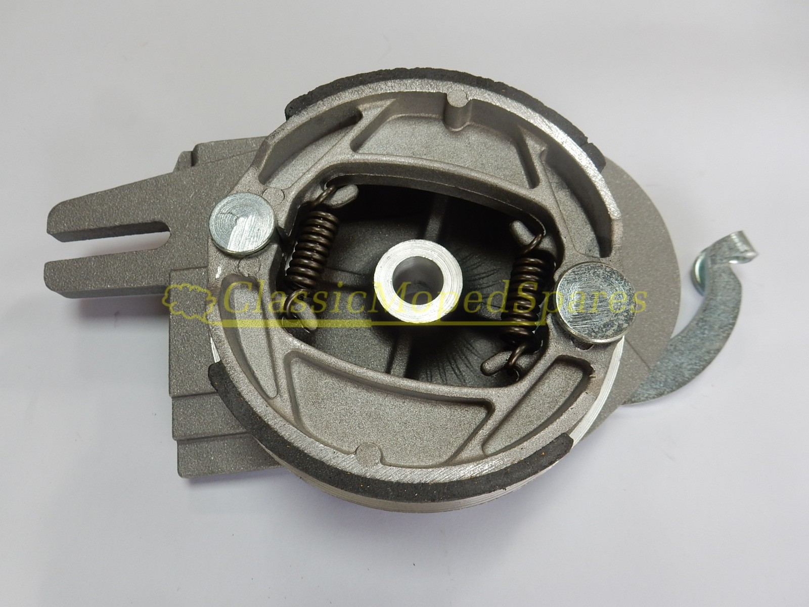 Mobylette AV89 Rear Brake Hub Plate with Shoes 100mm Diameter - Image 2
