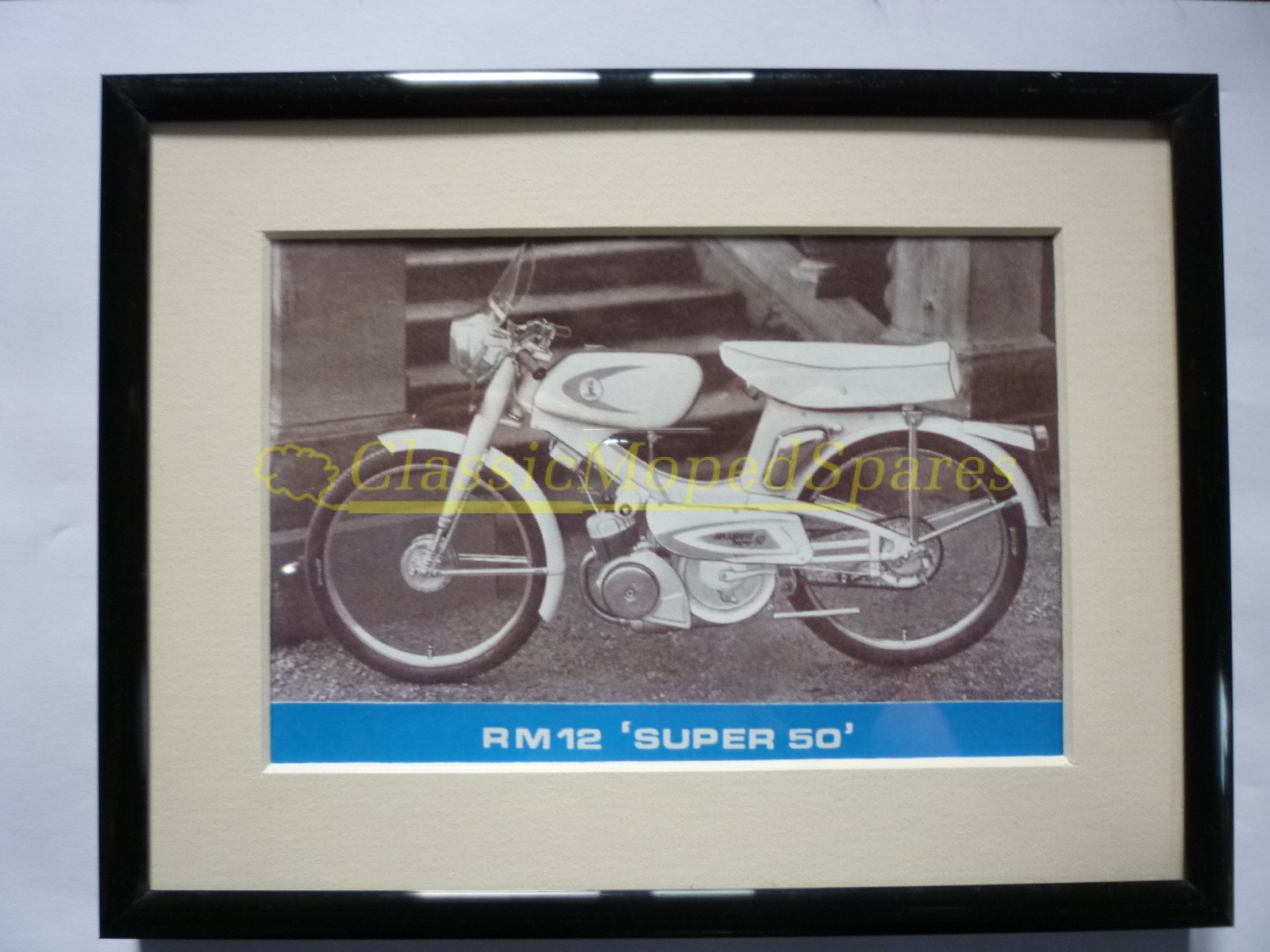 Raleigh RM12 'Super 50' Moped Framed Picture