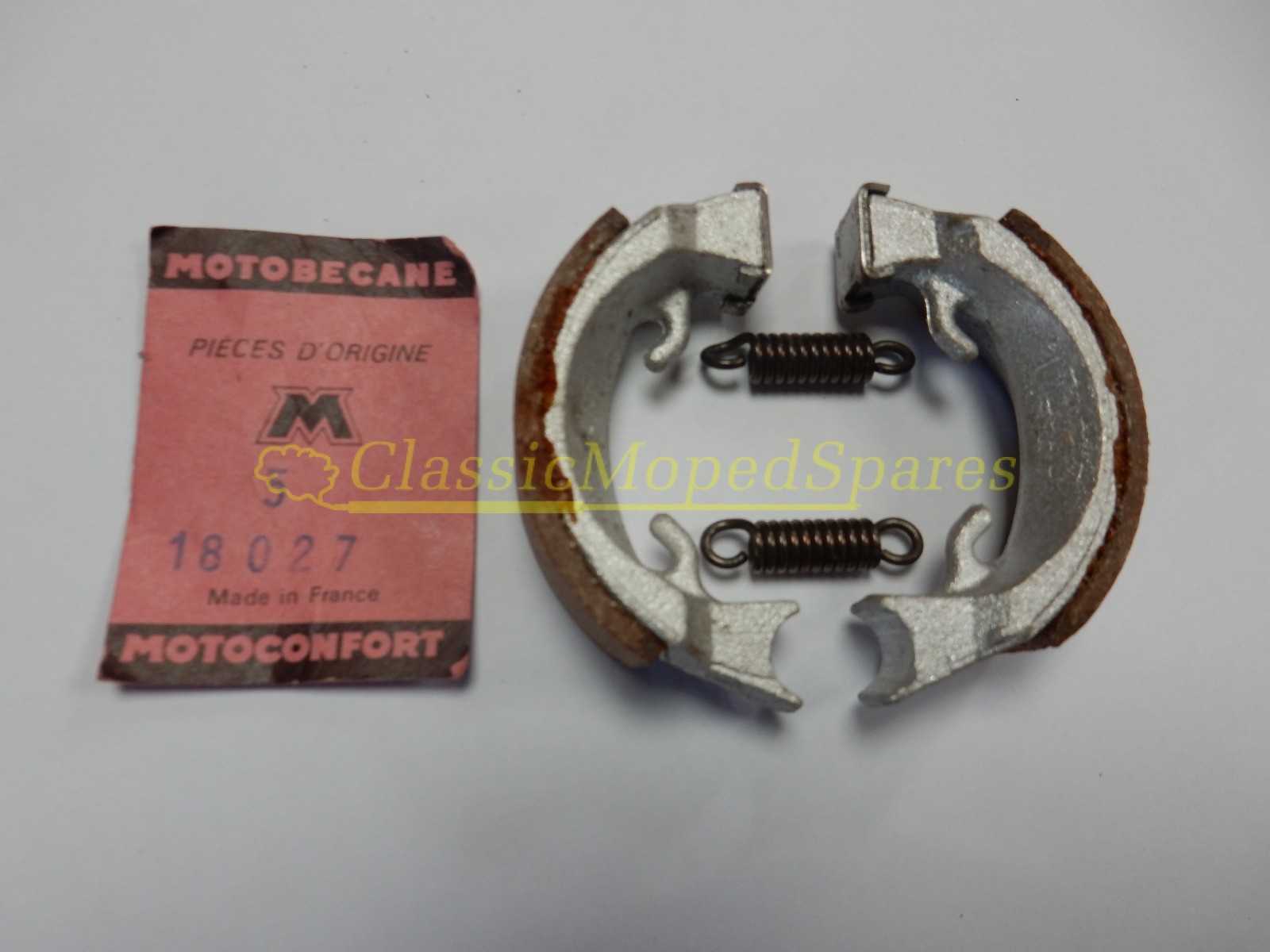 Mobylette Motobecane Cady M1 C1 70 x 20 mm Lelu Hub Rear Brake Shoes part 18027