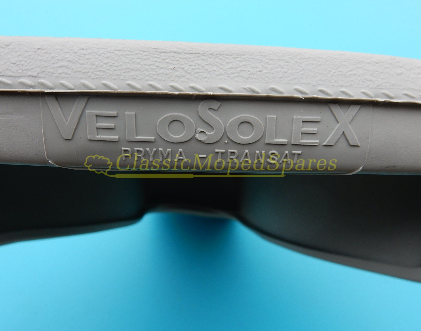 Velo Solex Light Grey Saddle Seat Cover, with Velosolex logo for 3800/5000/Micron - Image 3