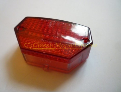Mobylette Motobecane Choppers 51 West / Copper Black / White Horse Rear Light Lens part 24584