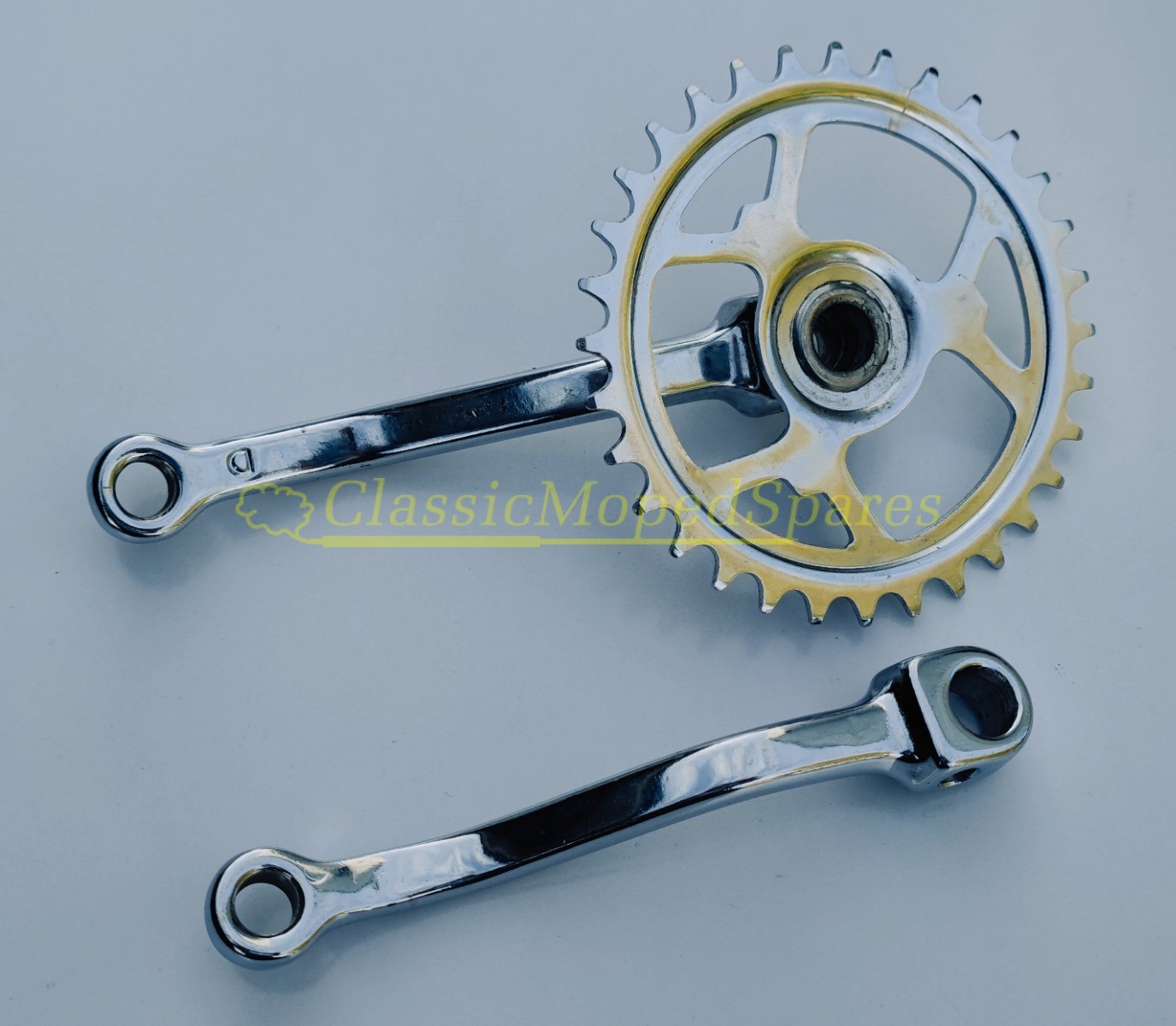 Velo Solex 3800 etc, Right Hand Pedal Sprocket and Left Hand Crank Set - Image 2