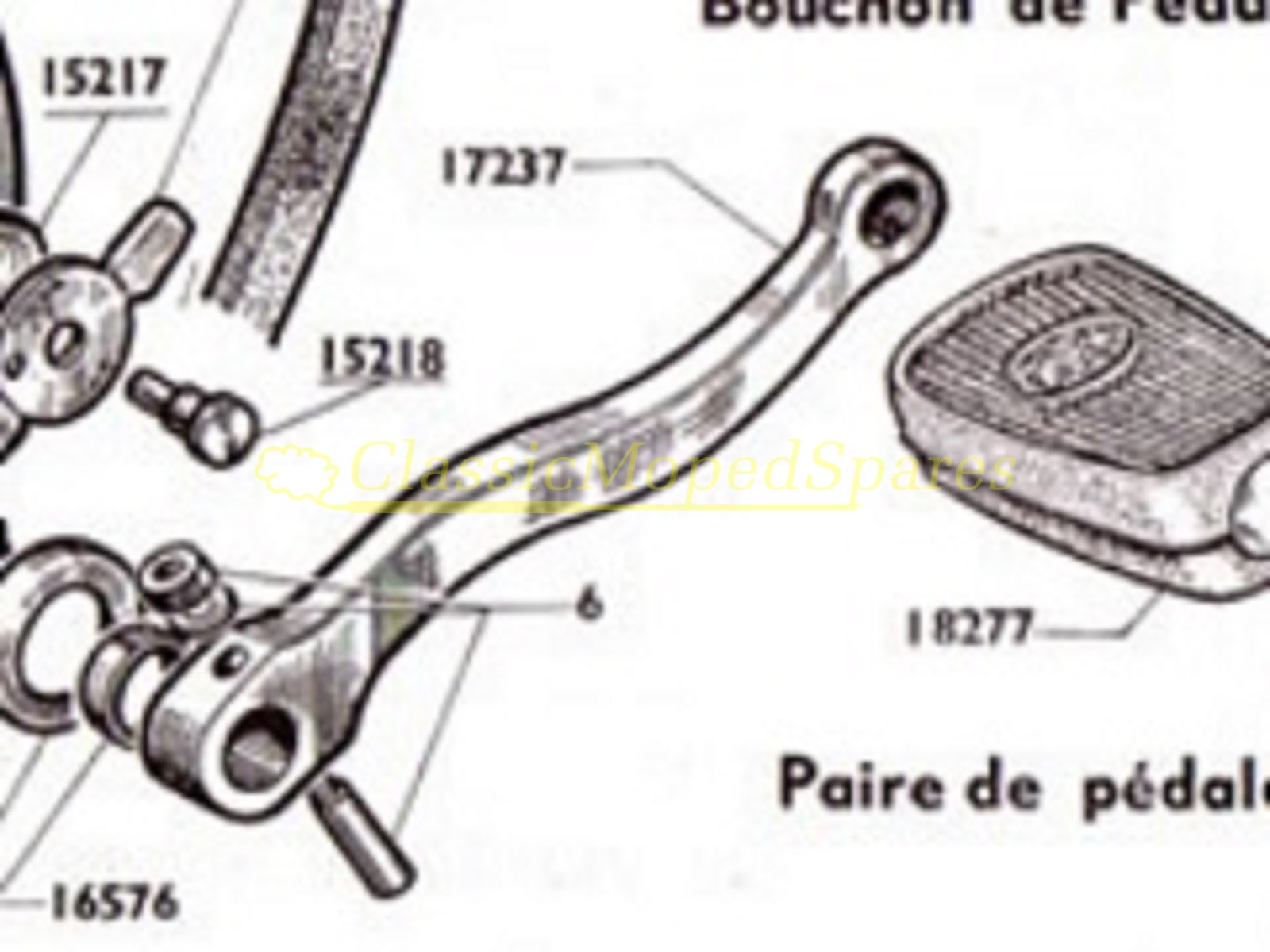 Mobylette Motobecane 1 x Cotter Pins (Price Each) Original Part Number 00006 - Image 2