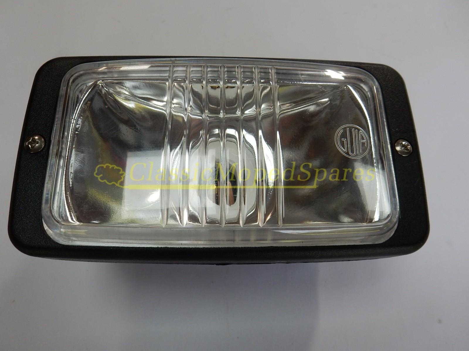 Universal Front Headlight Lamp Rectangular Fitting with 140mm in Black - Image 2