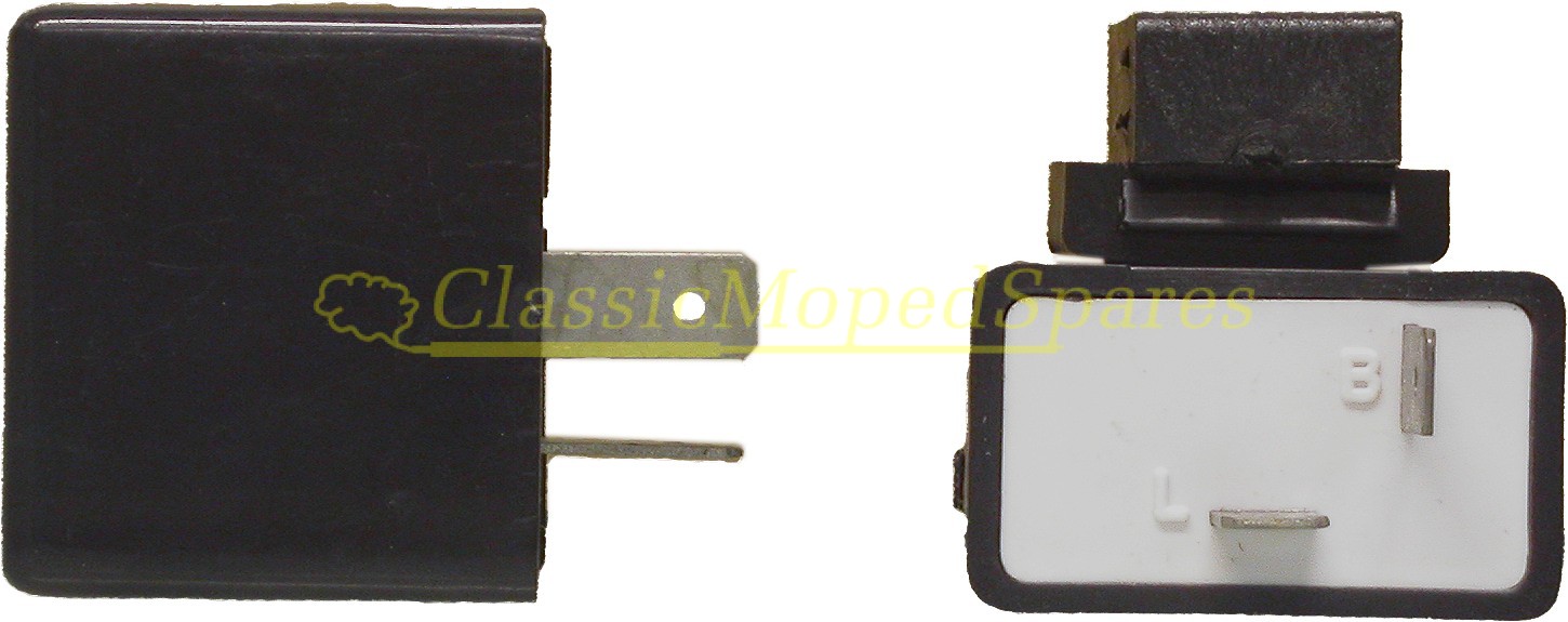 Flasher Relay Unit 6v Rectangle 2 Pin use with bulbs up to 10 watt