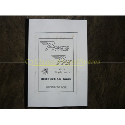 Power Pak 49cc Instruction Book