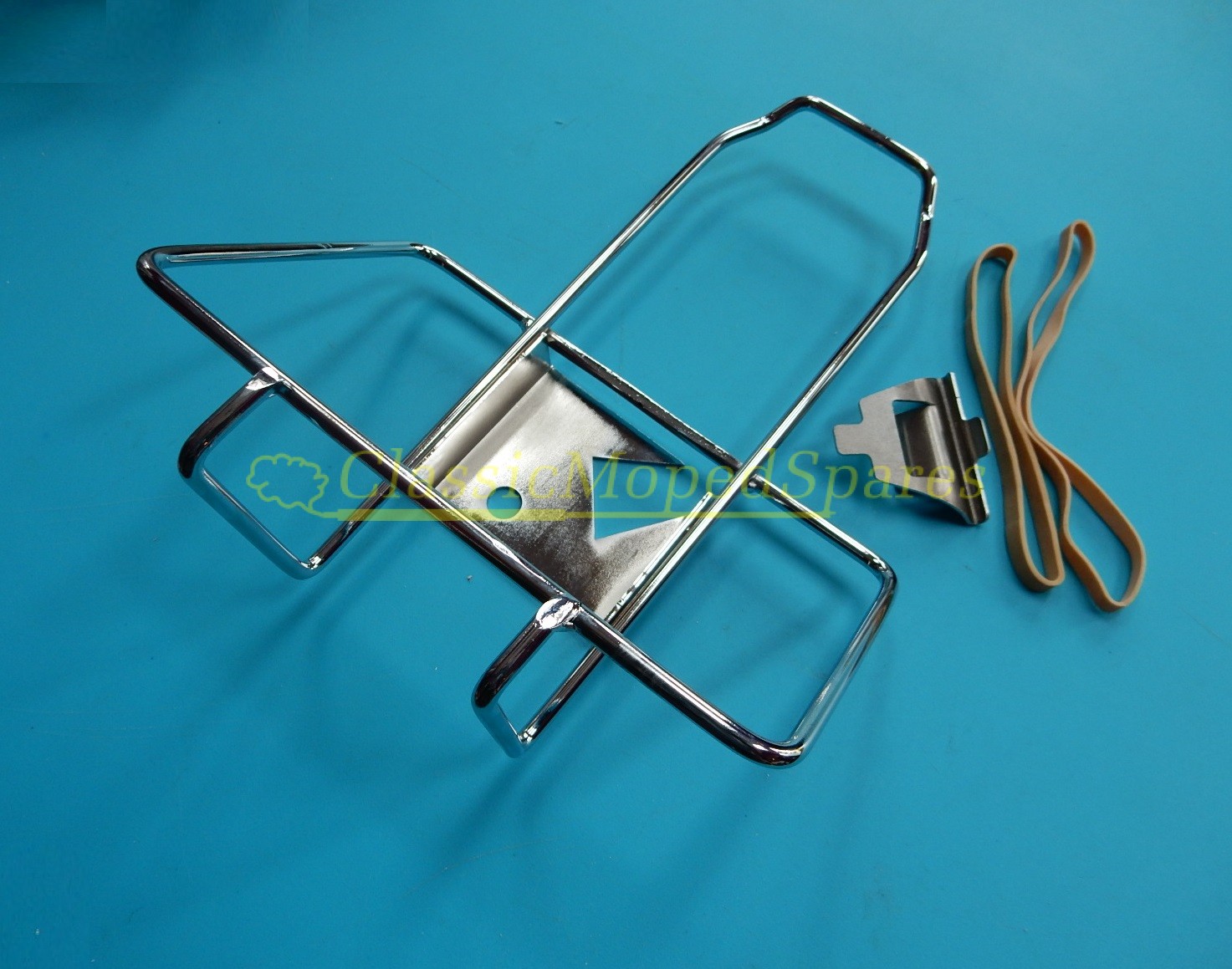 VELOSOLEX 3800 CHROME FUEL PETROL GAS CAN CANISTER HOLDER (fits SIDE OF FRONT WHEEL) - Image 2