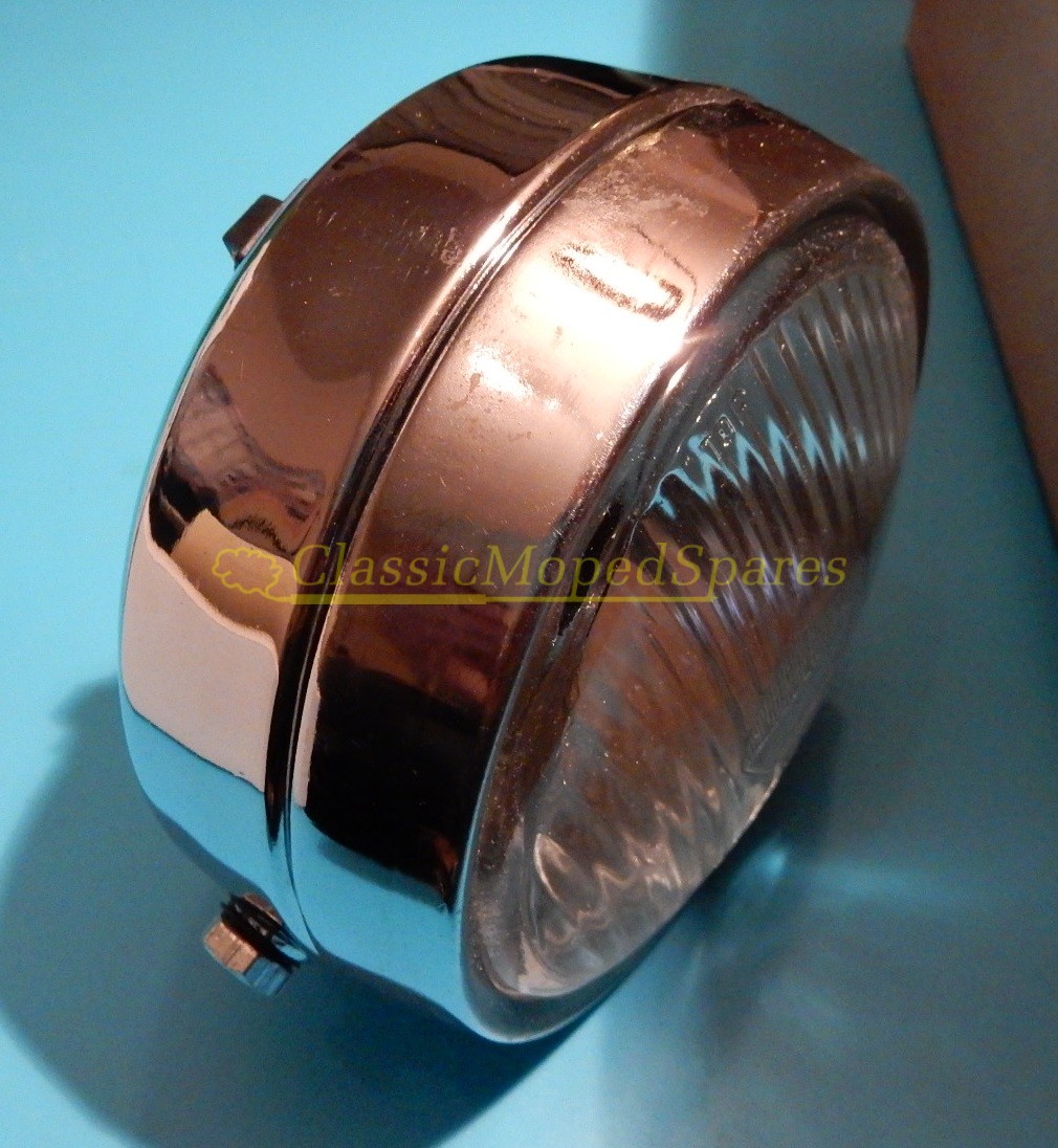 Universal Mobylette, Motobebecane, Peugeot 103, Honda Camino Round Chrome Front Headlight