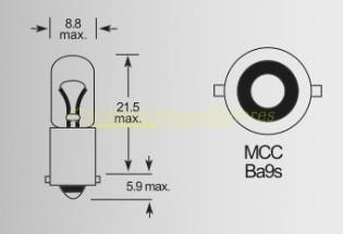 Bayonet Light Bulb 6V 4W (BA9S) for Hungarian Solex and more! - Image 2