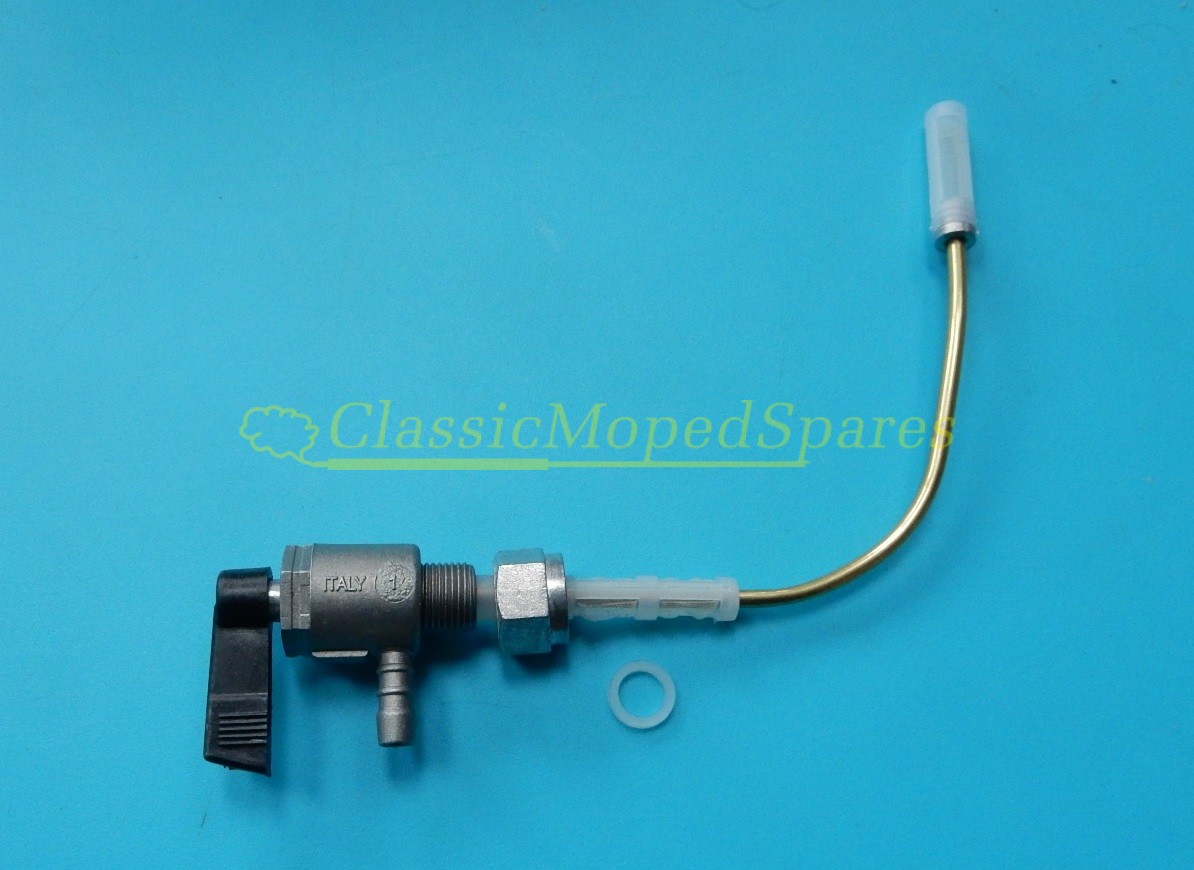 Piaggio Ciao Moped Replacement Fuel Petrol Gas Tap Black Lever