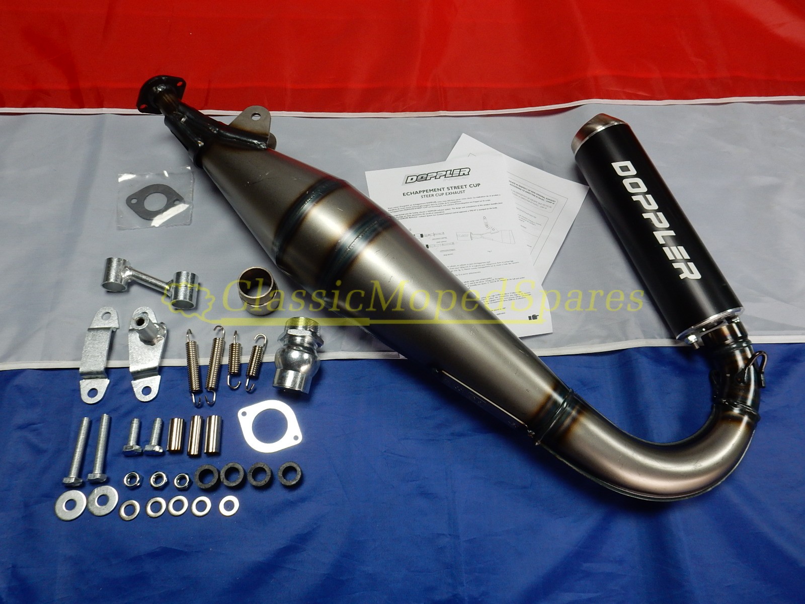 Street Cup Doppler Exhaust for Mobylette Motobecane MBK 88/51 with AV7 / AV10 Engine