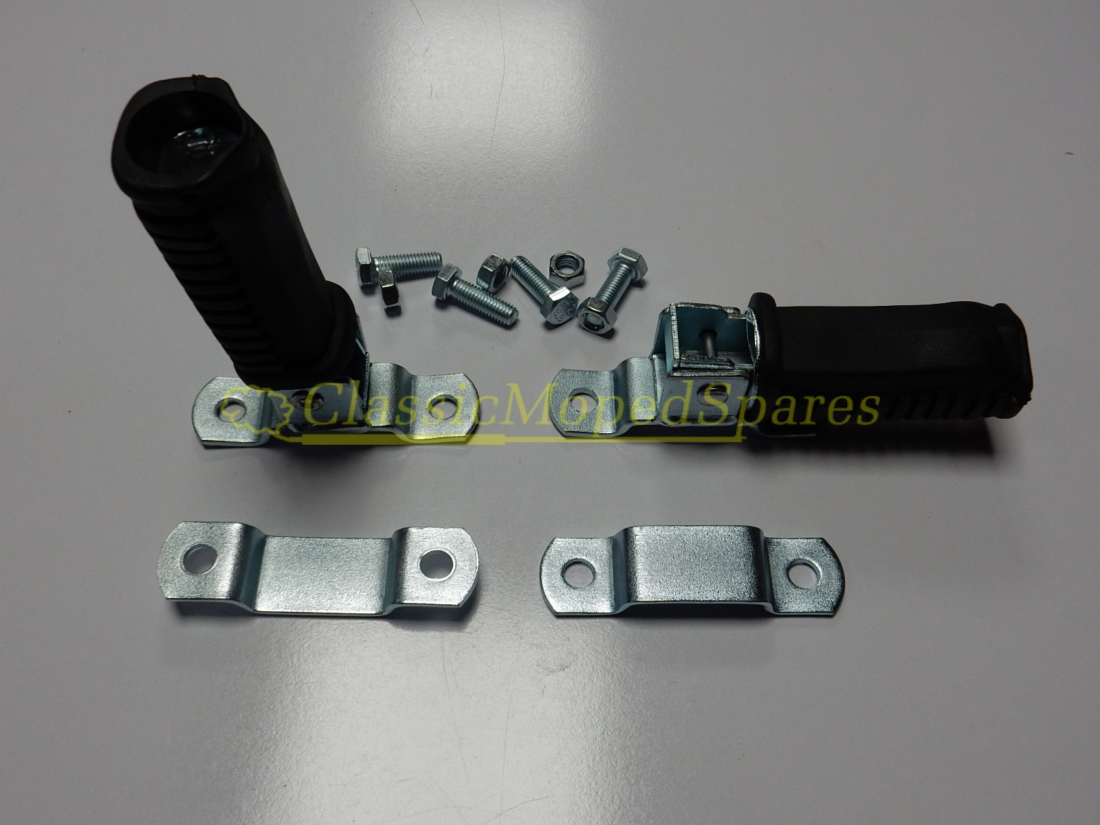 Universal Passenger Foot Rests Rotating with Frame Clamp Set (Pair)