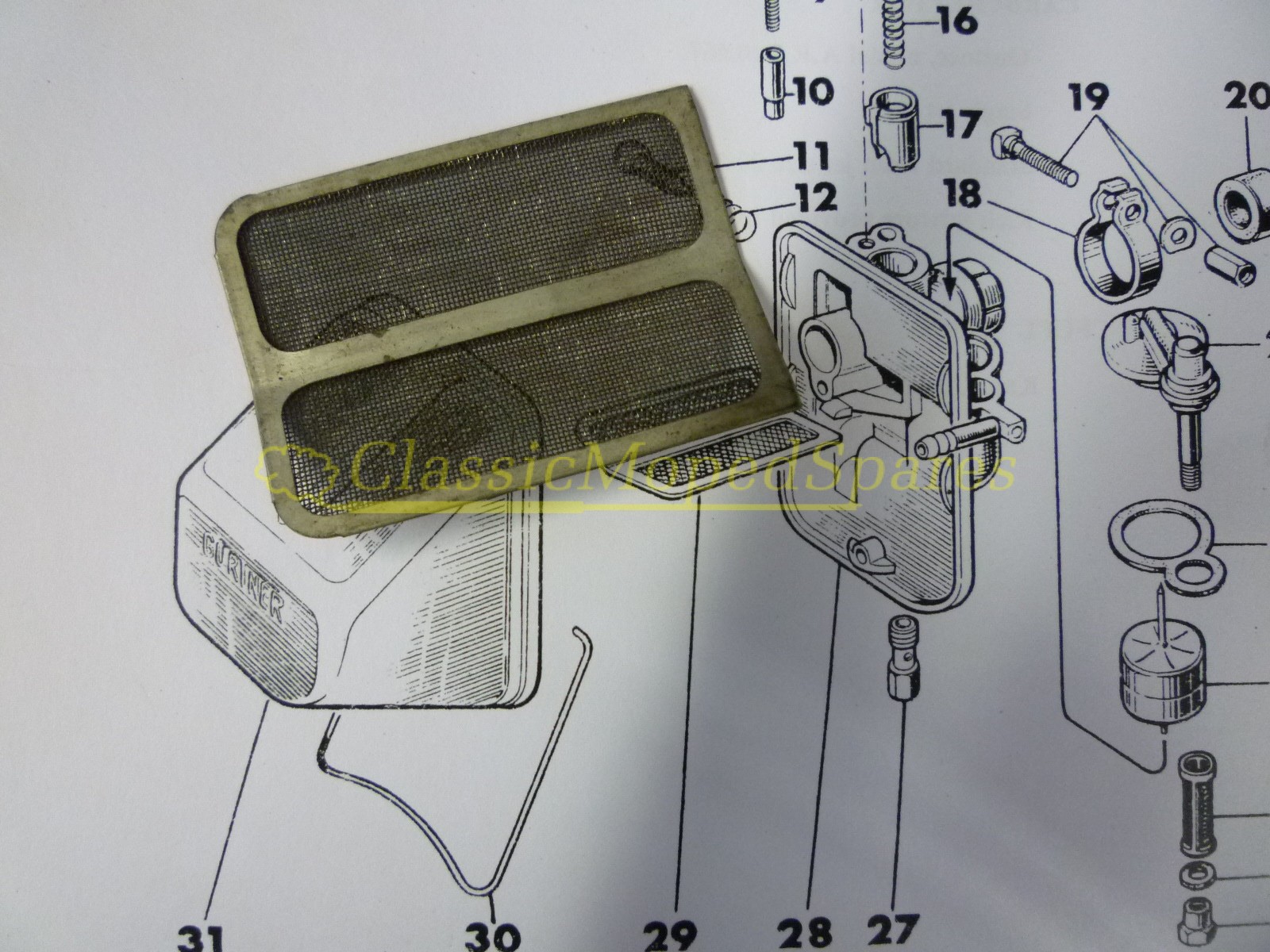 Gurtner Carburettor Air Cleaner Gauze