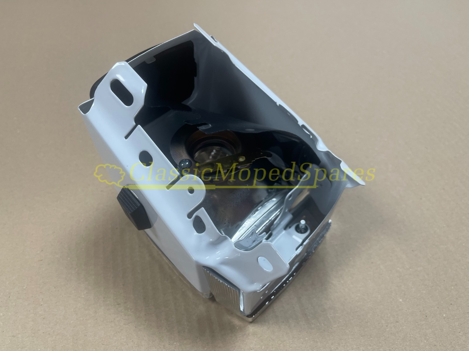 Mobylette Motobecane 40,50,85,88 Moped Front Headlight Assembly (NEW in White) - Image 4