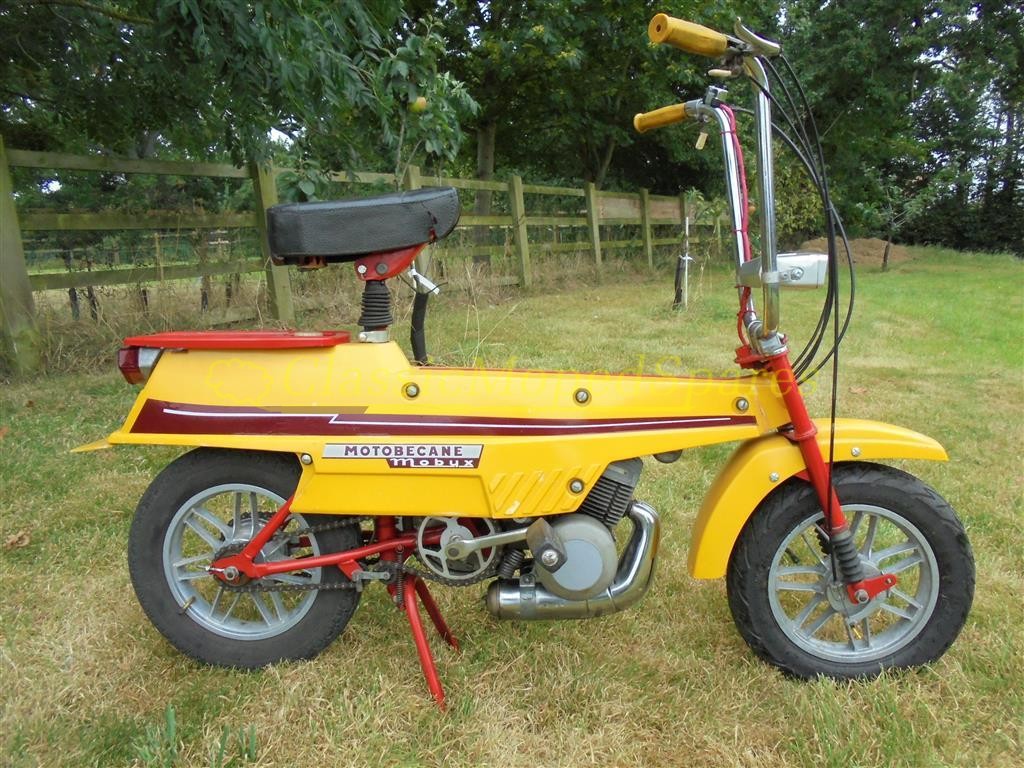 1973 Mobylette Motobecane X7 Mobyx 7 Folding Moped in Yellow SOLD