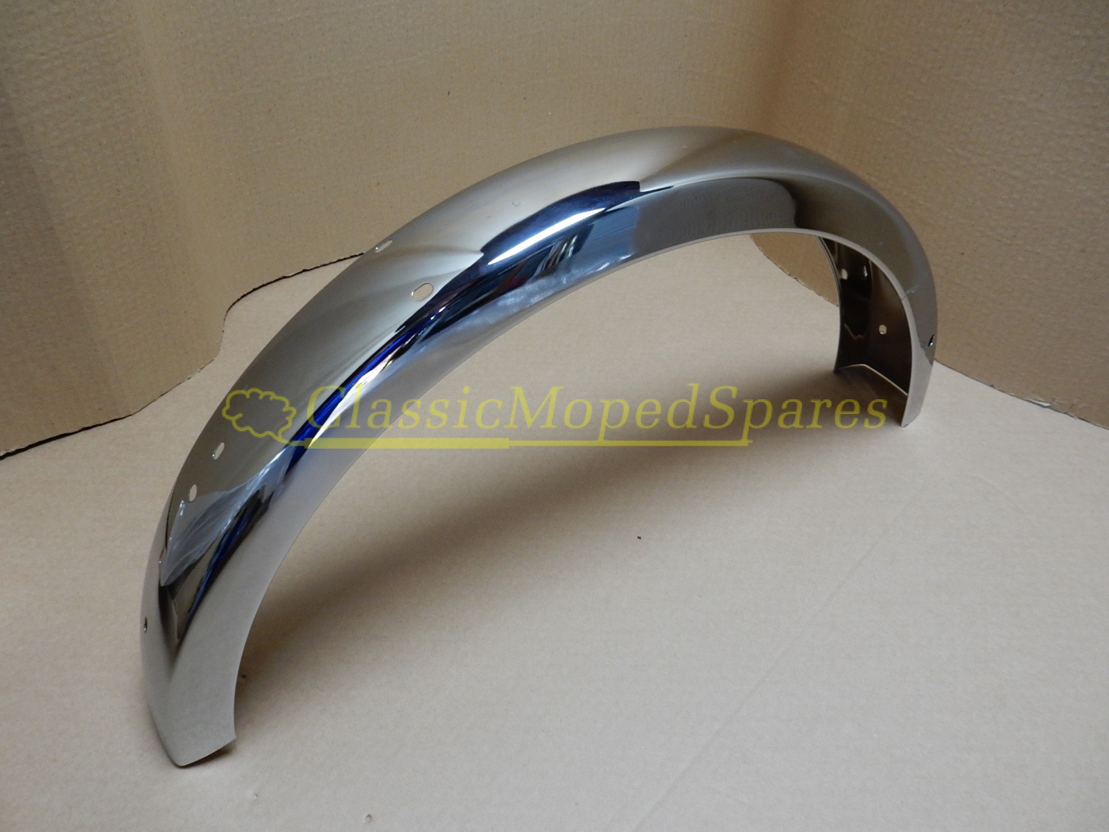 Peugeot 103 MVL Chrome Rear Mudguard with internal flaps