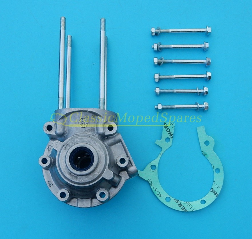 Peugeot 103 Engine Bottom End Crank Case with Gasket, Studs and bearings