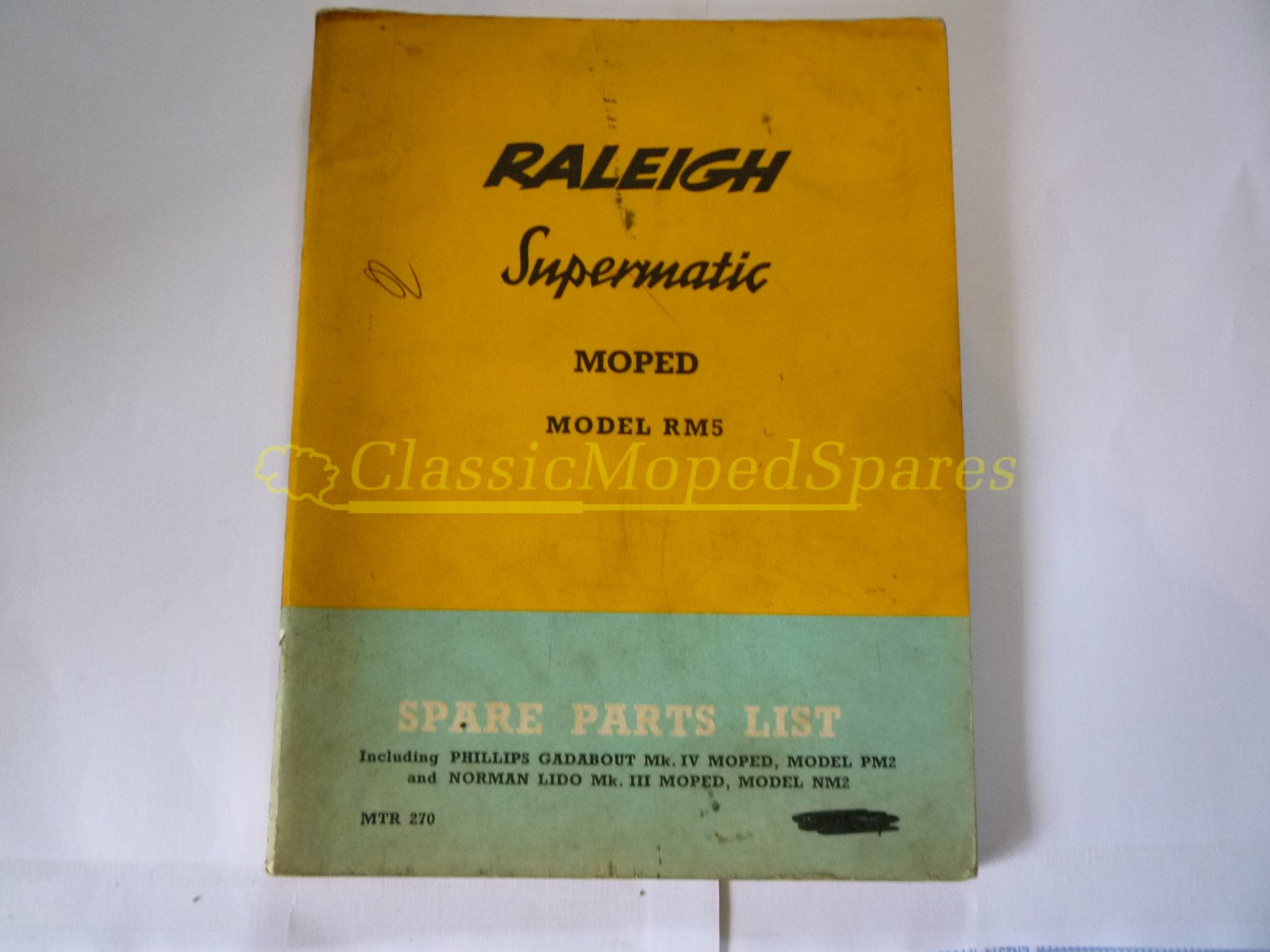 Raleigh RM5 Supermatic Moped Spare Parts List