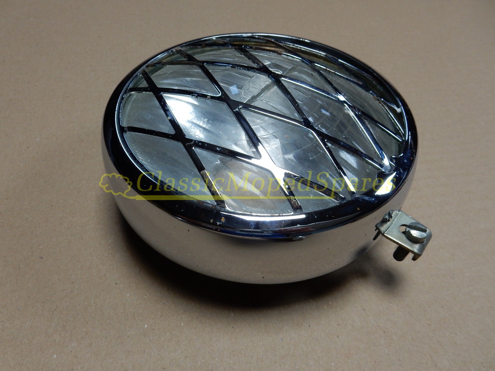 Mobylette SP94 TT e, SP50 Chrome Front Headlight Assembly with Luxor 130 Lens part 18943 - Image 4