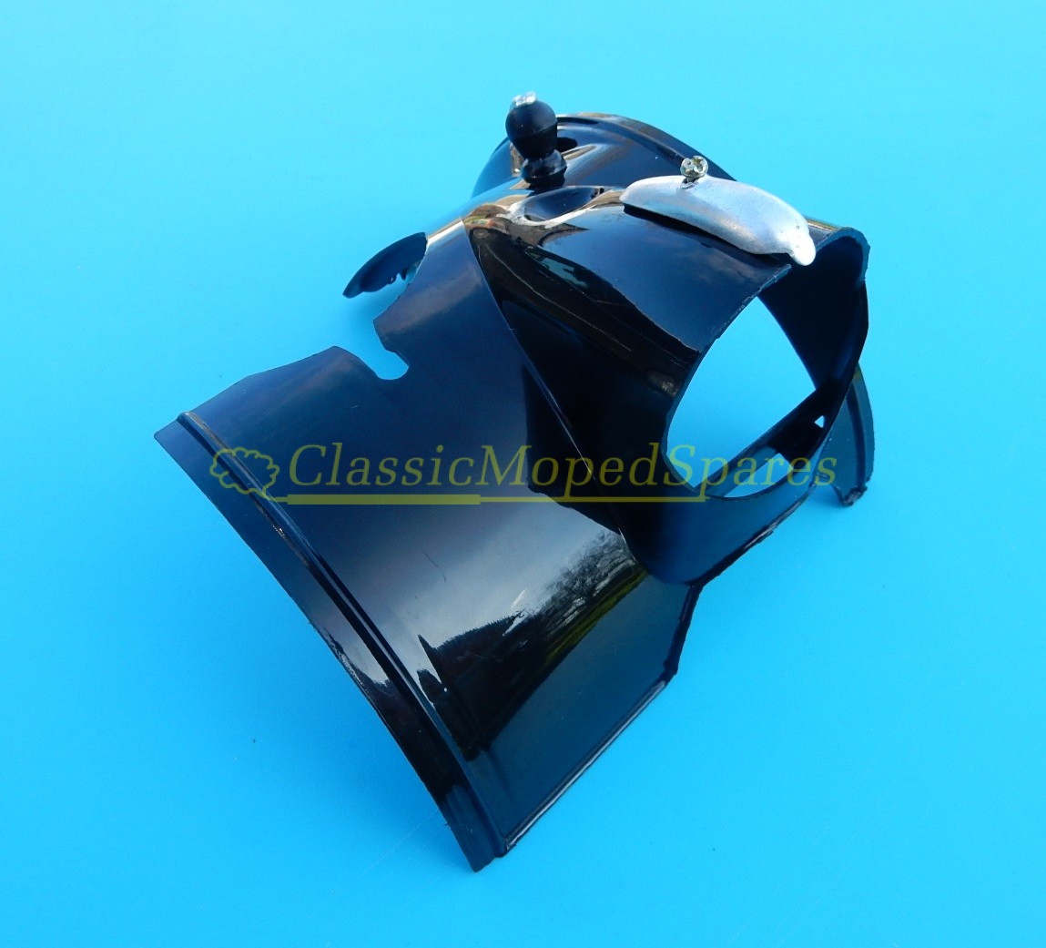 Velo Solex 2200 BLACK Headlight Cowling Cover Hood with switch