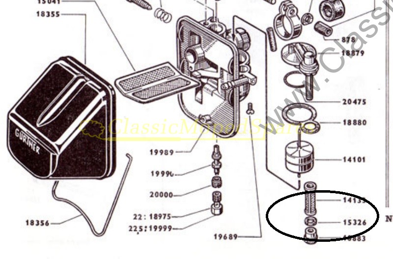 1 x Raleigh Moped Gurtner AR2 / BA10 Carburettor Lower Fibre Washer MMW248 - Image 3