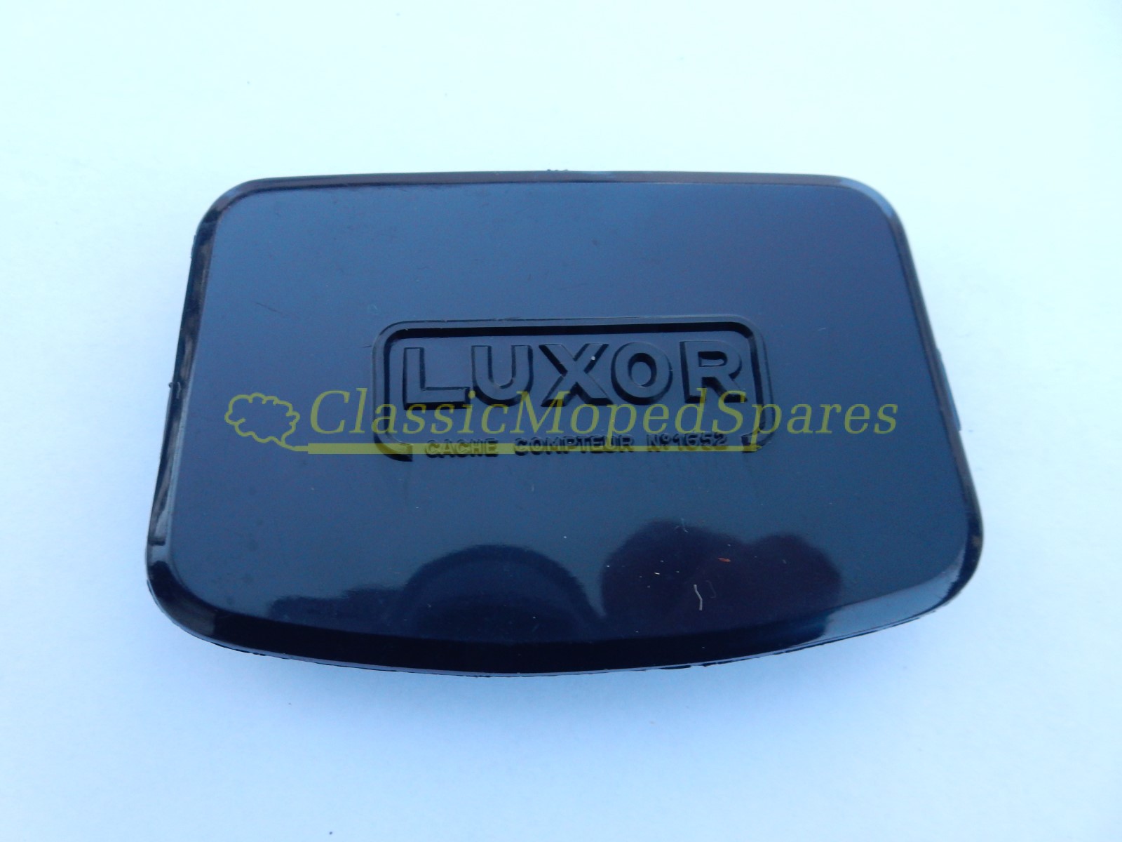 Mobylette Headlight Speedometer Rare BLACK Embellisher Blank Luxor