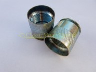 Pair of Mobylette Motobecane Lower Front Fork Gaiters Boots Screw Caps part 19857