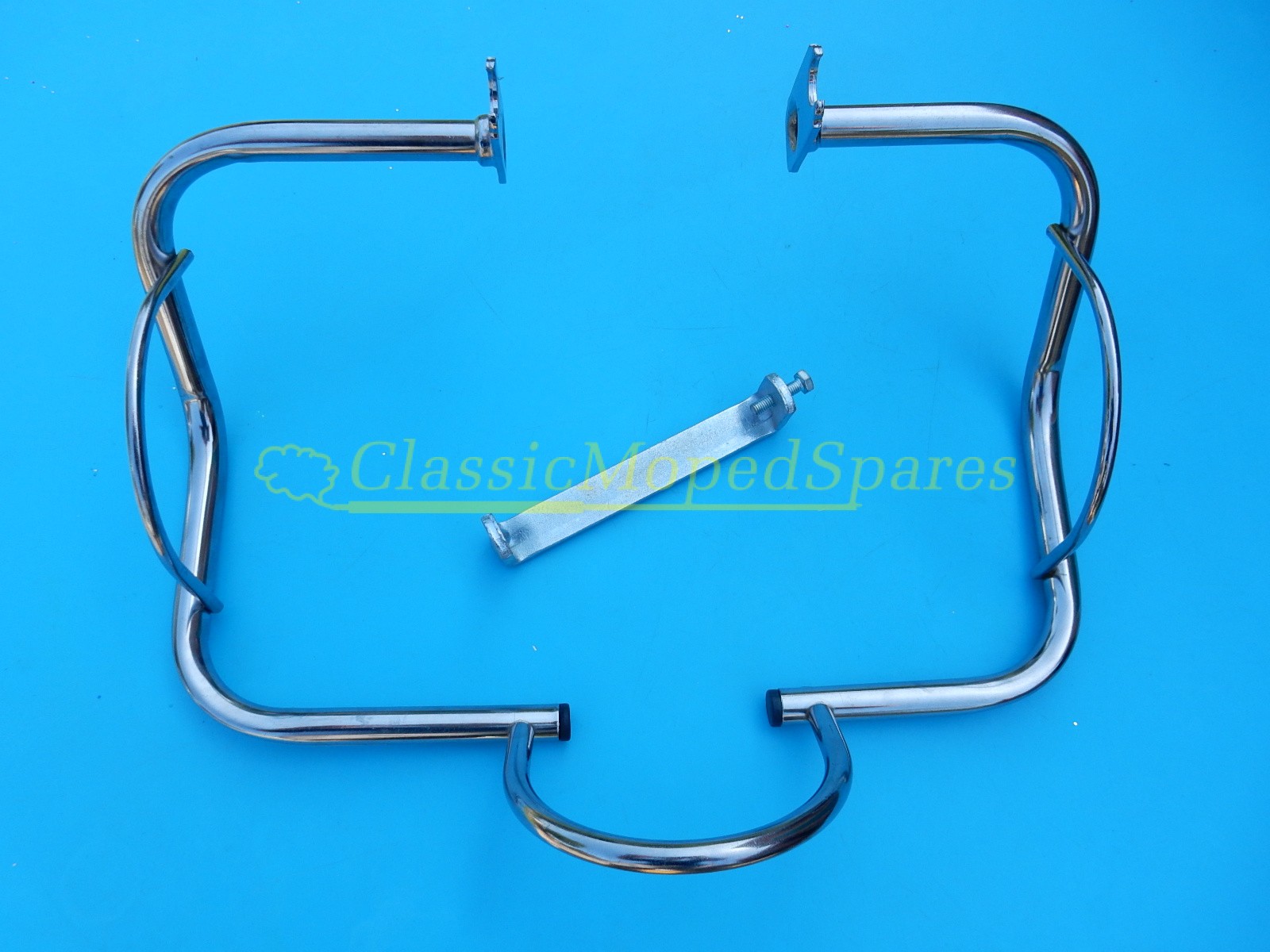 Velosolex Solex 1700, 2200 Chrome Engine Front Wheel Guard Rack and bracket - Image 2