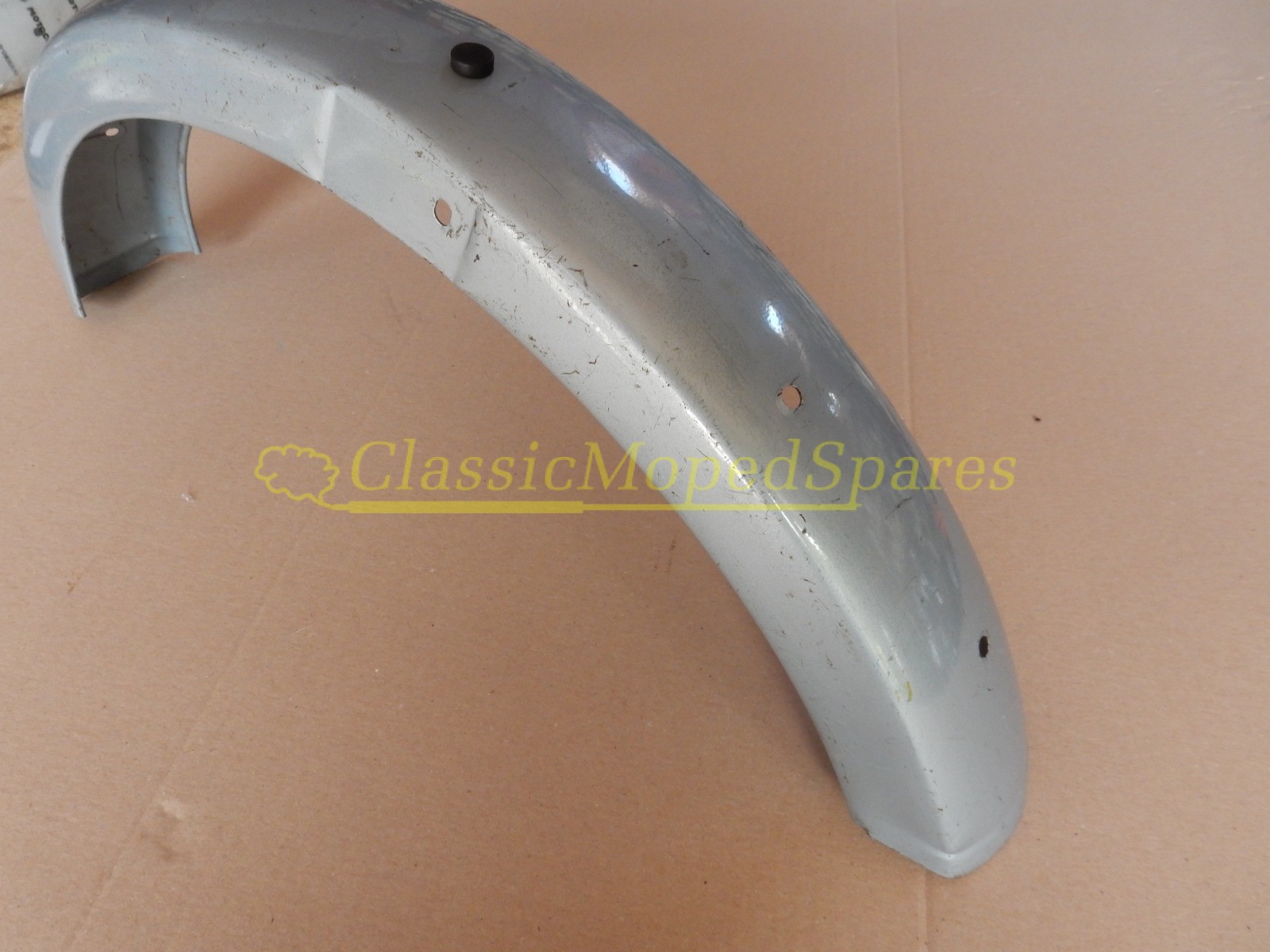 Motobecane Mobylette 40T Front Pressed Stamped Mudguard in Grey Part Number 20728 (Telescopic Fork Model) - Image 7