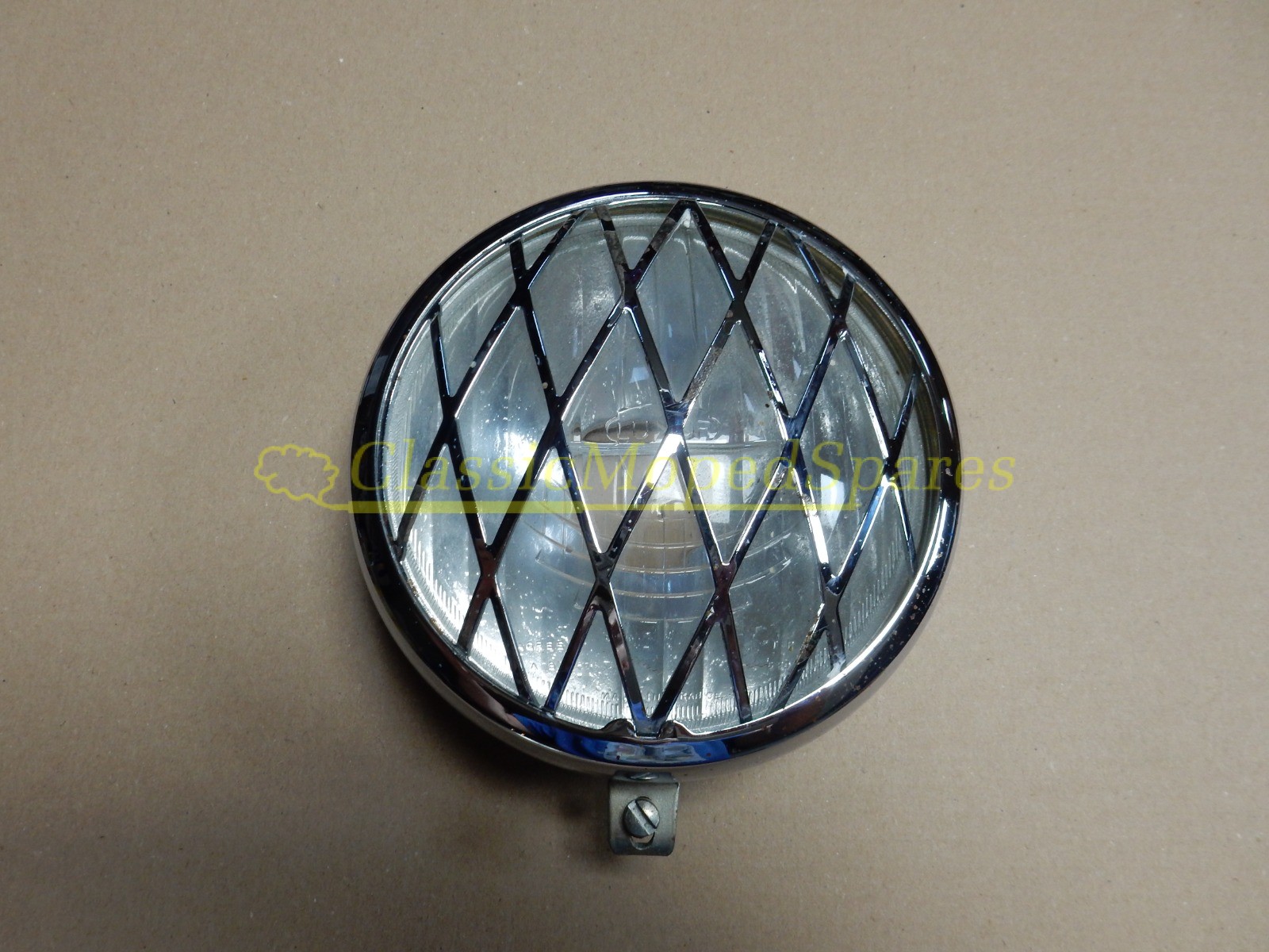 Mobylette SP94 TT e, SP50 Chrome Front Headlight Assembly with Luxor 130 Lens part 18943 - Image 2