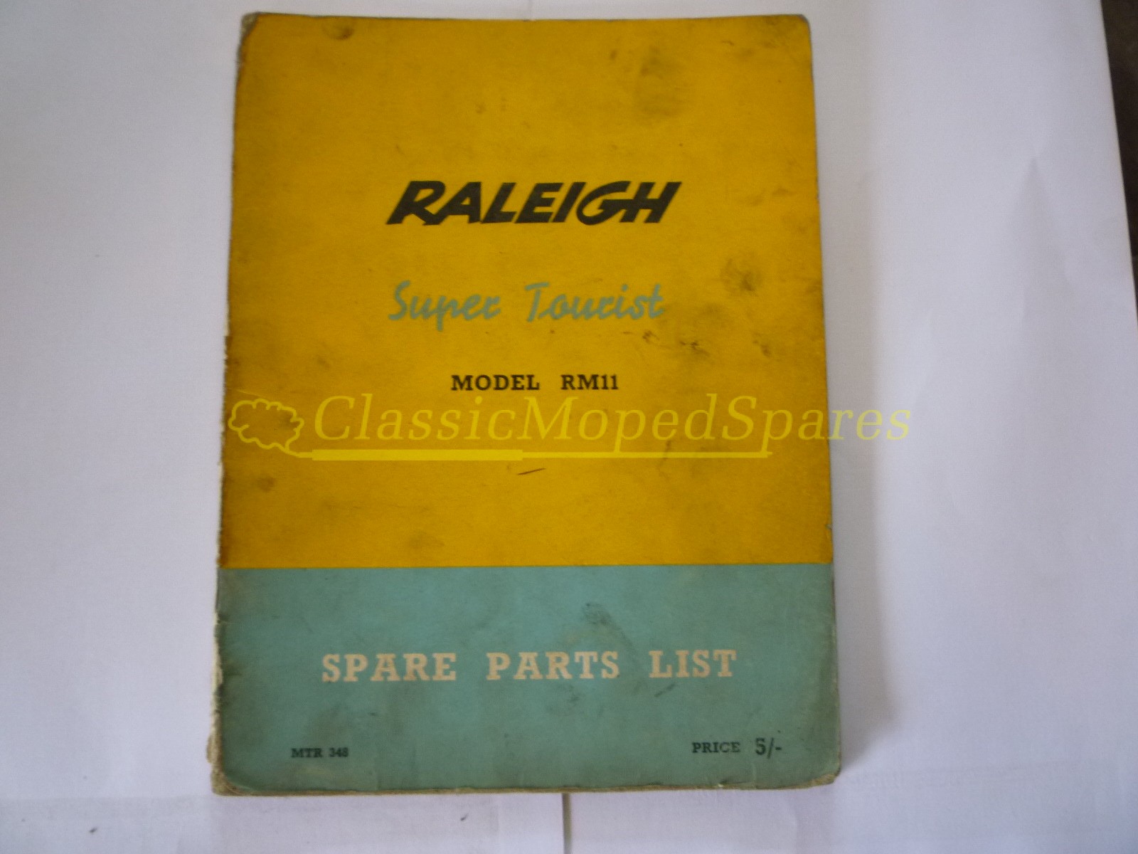 Raleigh RM11 Super Tourist Moped Spare Parts List