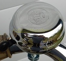 VeloSolex Autocycle Moped Chrome Bicycle Bell with crown - Image 2