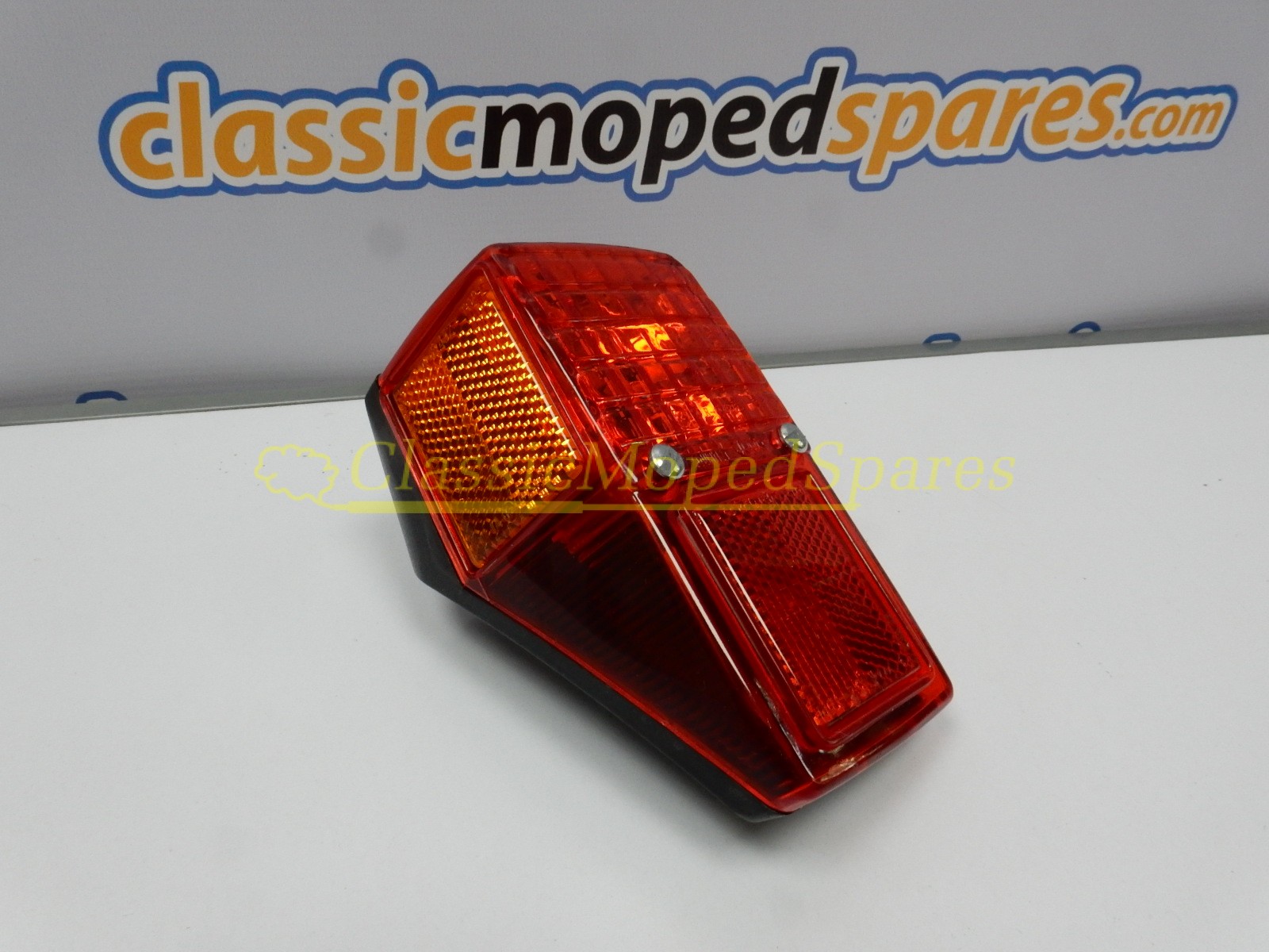 Peugeot 103 Black/Red Rear Tail Light (6v /12 v) with brake light (For Older Models)