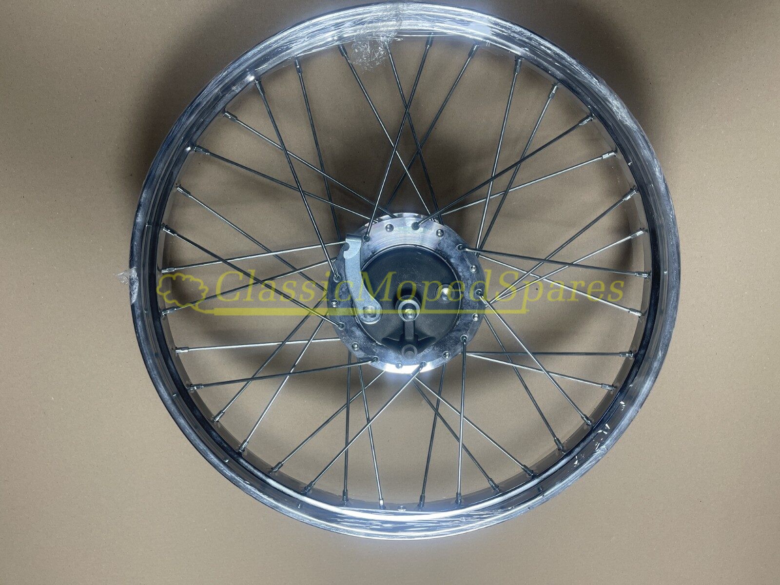 Mobylette Motobecane Series 50S,50L,50VS,50VL,51V,51VL (size 2.25-17) Complete Front Wheel - Image 2