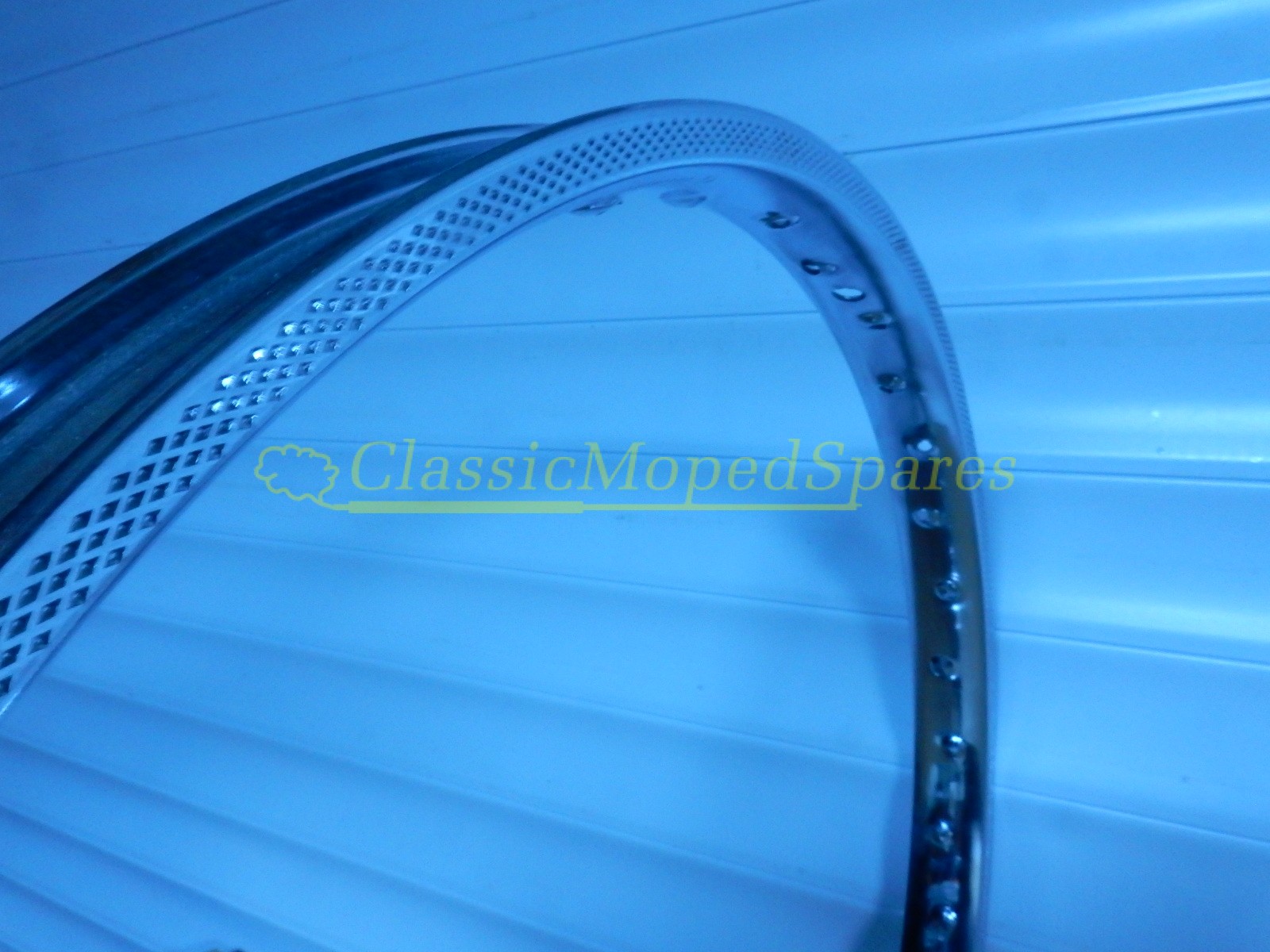 NEW Mobylette Motobecane AV42 Moped Replacement Chrome Rear Wheel Rim 2-19, 36 SPOKE - Image 2