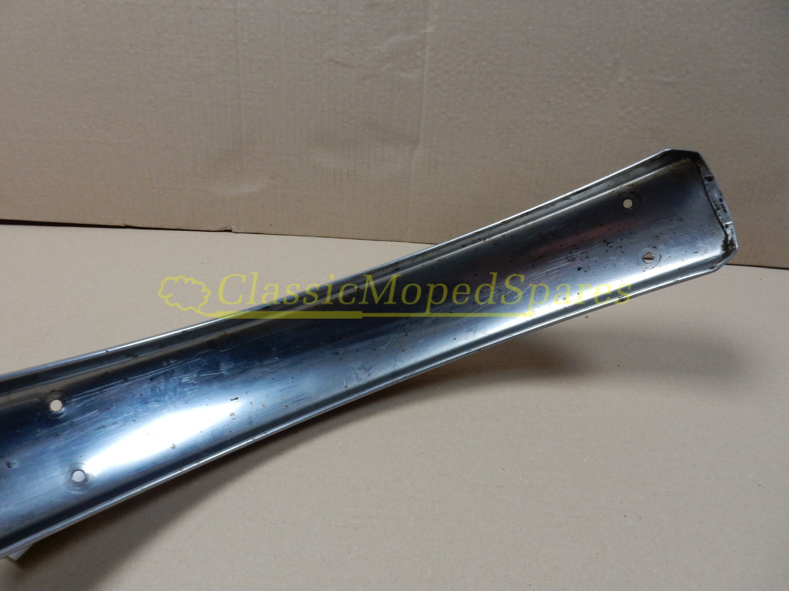 Mobylette Series 40,40L,40N,40S,40T,40V Front Mudguard in stainless steel silver - Image 3