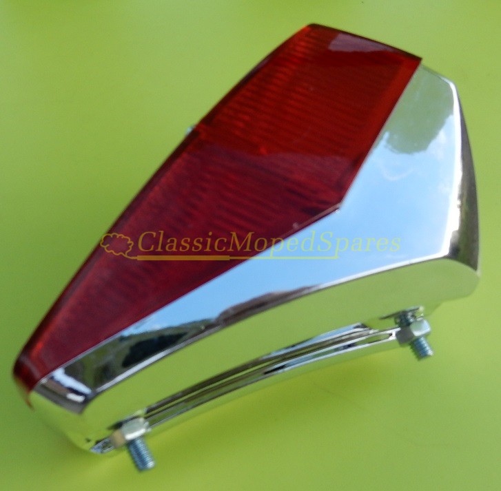 Peugeot 103 Moped Early Models Chrome Rear Stop Tail Light - Image 3