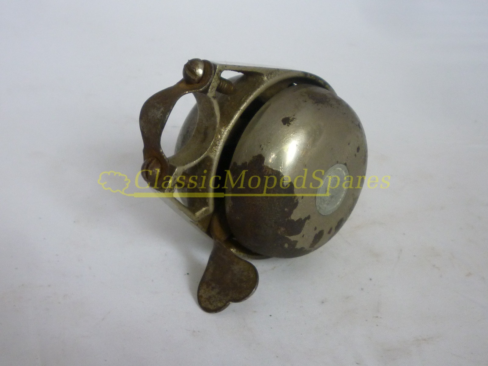 Rare Vintage Early Mobylette Auto Cycle Moped Big Round Gargoyle Bell with twin rings - Image 2