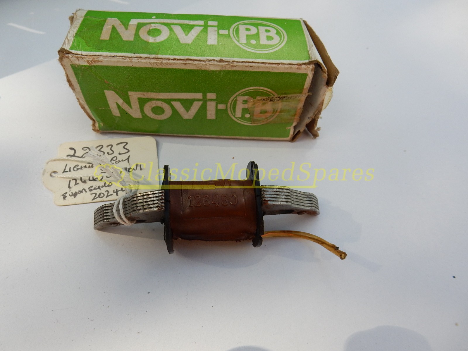 Mobylette Lighting Coil 6V Novi 126420 Part Number 20244,22333