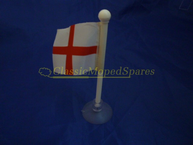 Lambretta Vespa Scooter St George Cross Flags (Pair)