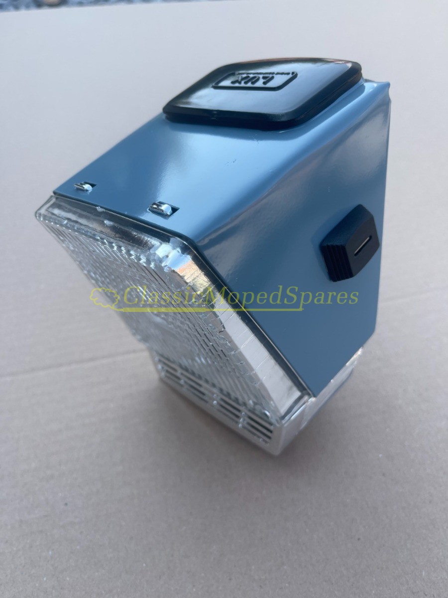 Mobylette Motobecane 40,50,85,88 Moped Front Headlight Assembly (NEW in Blue)
