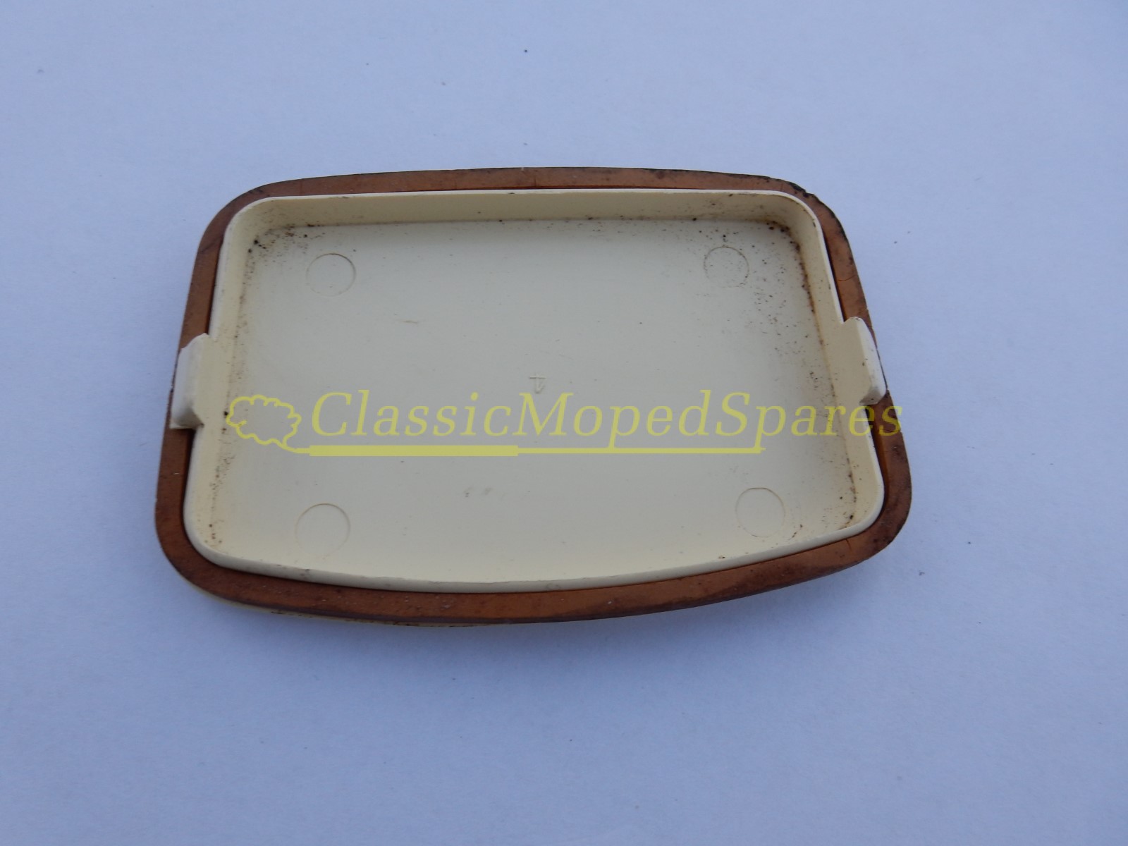 Mobylette Headlight Speedometer White Embellisher Blank Luxor - Image 3