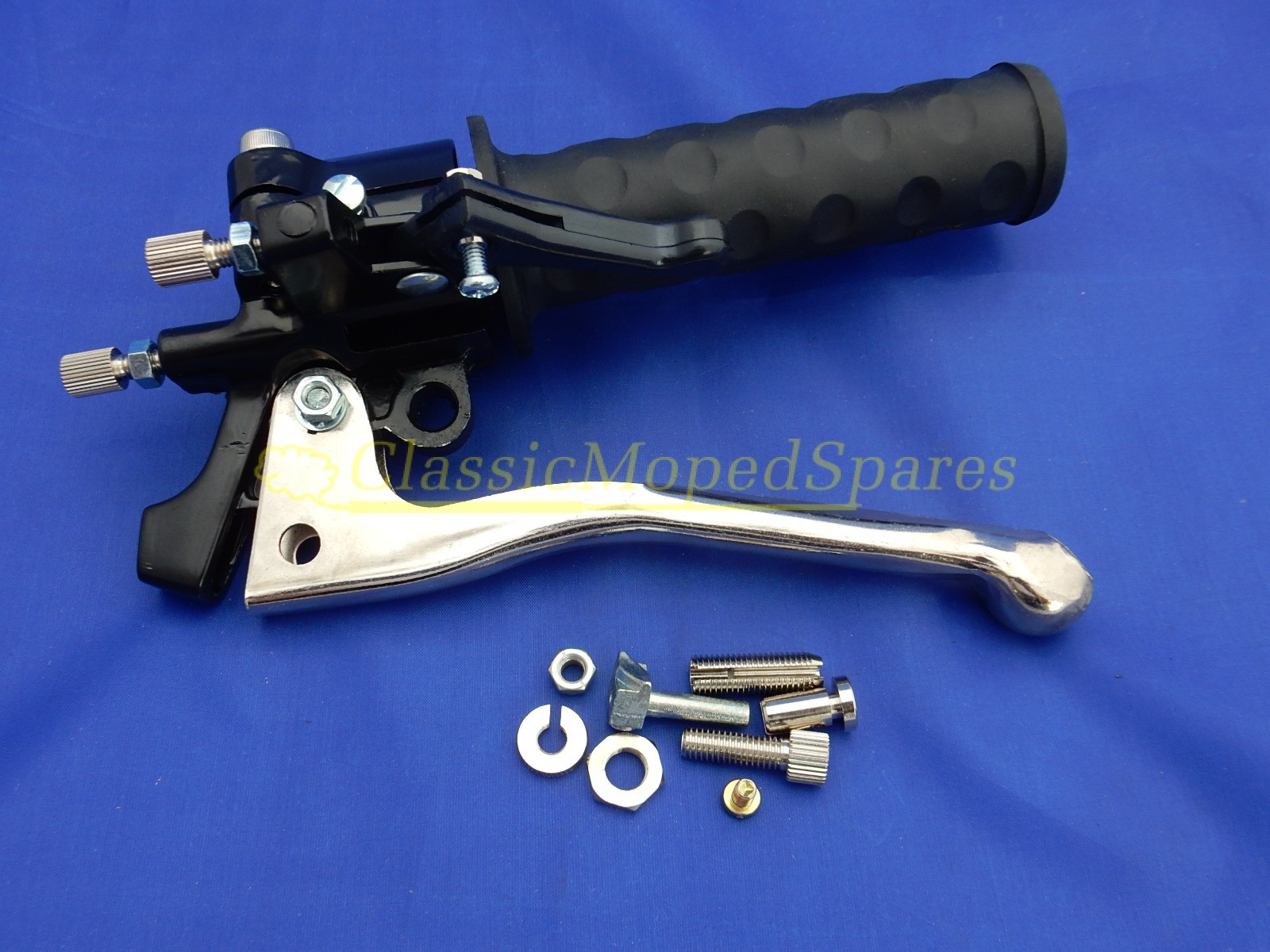 MBK 51 Throttle and Brake Lever with Motobecane Mobylette M Logo - Image 2