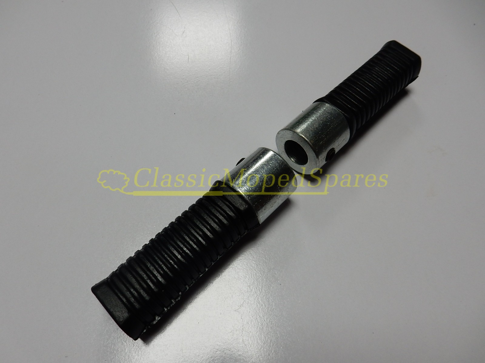 Universal Passenger RIGID SOLID Foot Rests Black Rubber Pegs Set (Pair)