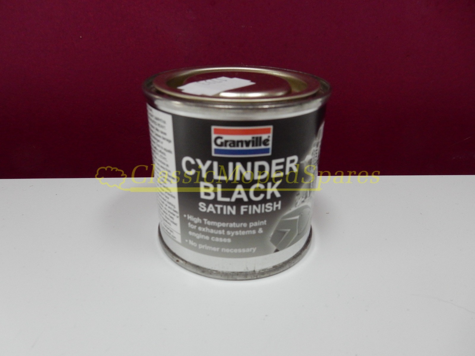 Moped Exhaust and Engine Heat Resistant Satin Black Paint (No Primer required)
